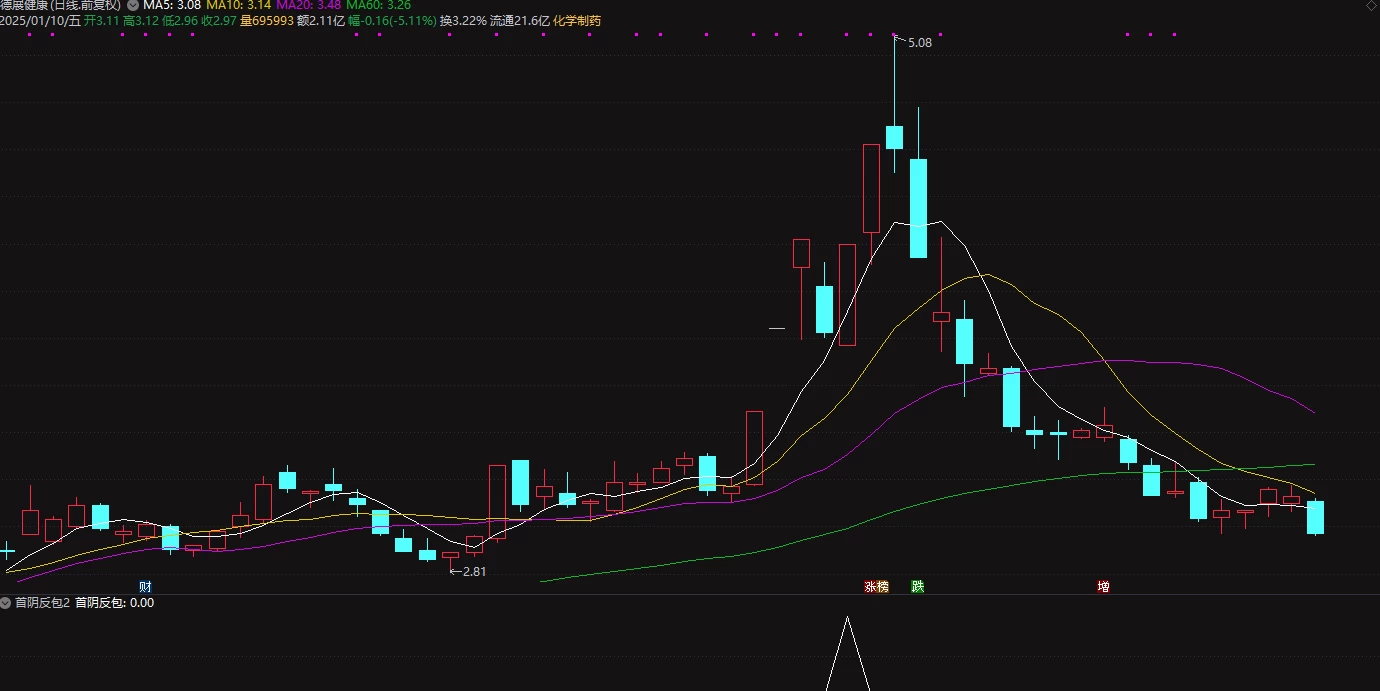 通达信【板后首阴反包】涨停后回调大阴线次日反包，超短线副图/选股指标插图2