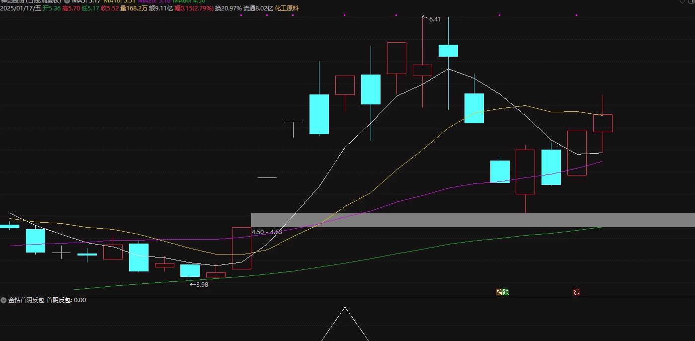 高成功率【断板反包】副图/选股指标 断板后的阴线反包涨停回调插图2