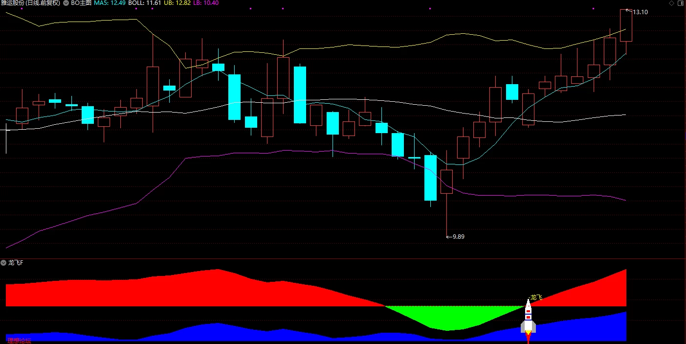 通达信【龙飞】副图/选股指标 龙头妖股起飞的精准时间点判断插图2