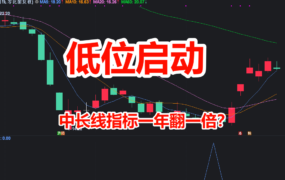 【金钻指标】低位通达信版年翻番选股预警炒股指标 低位启动点一年翻一番 中线长线波段股票公式